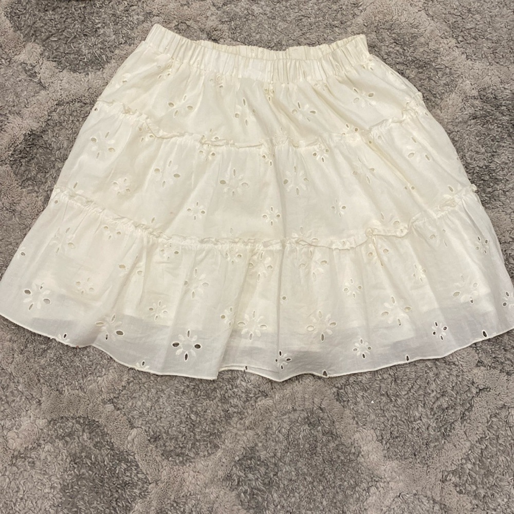 White skirt!